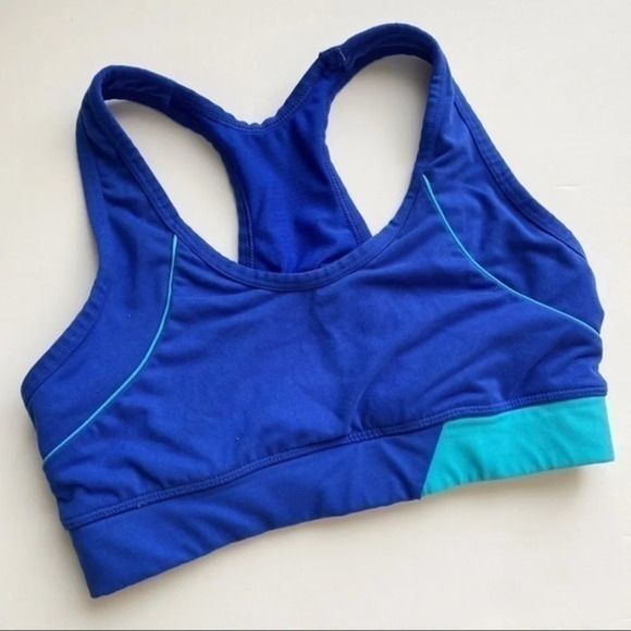 Bally • Blue Workout Sports Bra - Picture 1 of 5